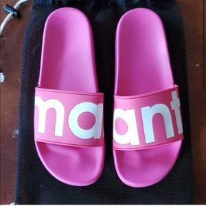 Isabel Marant Hot pink slides